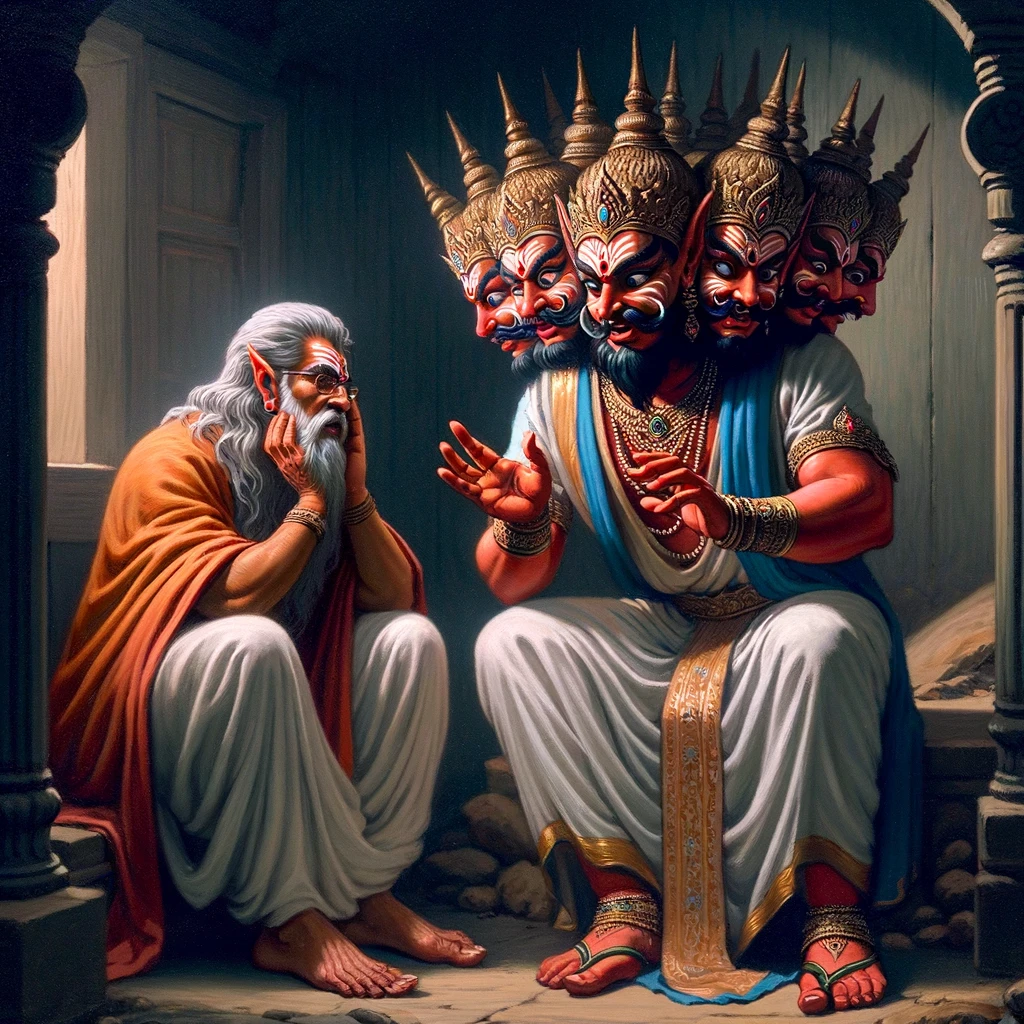 Maareecha Tries to Dissuade Ravana